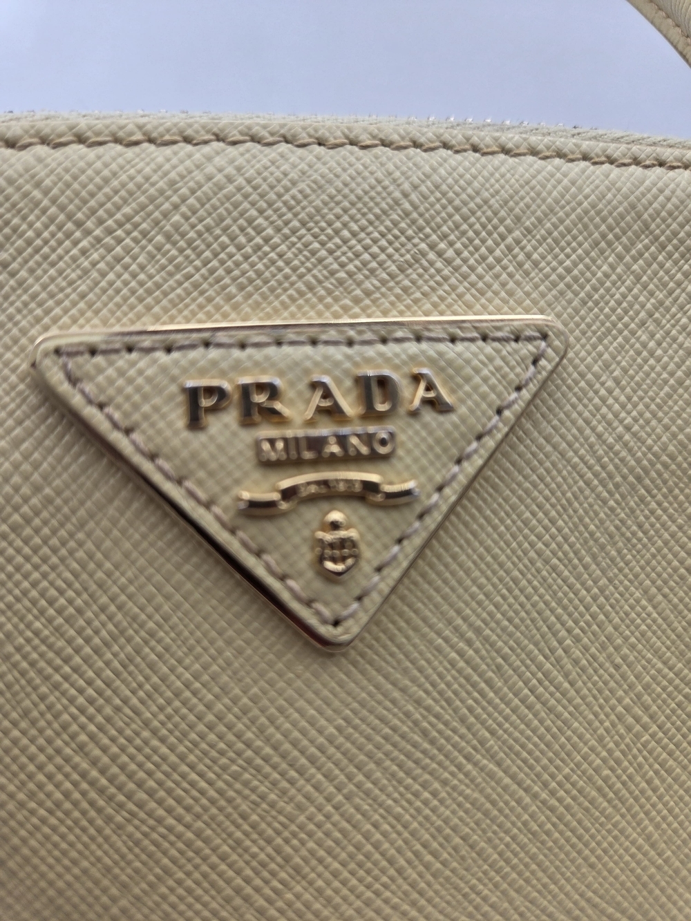 Prada Galleria Large Saffiano Leather Travertine Stone, Auth, w/COA - Picture 2 of 16